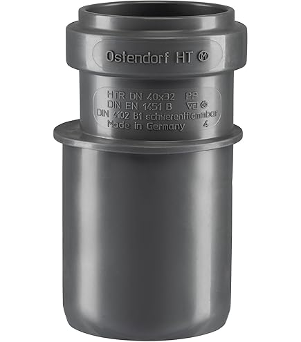 Tubo HTsafe Ostendorf DN 32 Mm - 500 Mm Grigio | Per Impianti Idraulici E Di Riscaldamento - Foto 6