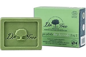 Dr. Tree 2 en 1 Champú Sólido + Acondicionador Ecológico Uso frecuente | Hidrata y Rejuvenece | Todo tipo de Cabellos | 99% Ingredientes Naturales ECOCERT | 75gr