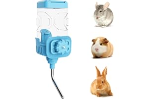 SEPTILLAR Distributeur Eau pour Petits Animaux, 750ML Suspendue Grande Capacité Automatique Abreuvoir Eau Anti-Goutte Biberon pour Lapin Chinchilla Cochon d'Inde Hérisson Furet