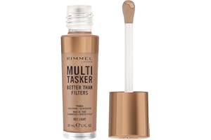RIMMEL LONDON Multi-Tasker Prebase Iluminadora #003-Light 30, soluzione versatile per diverse esigenze, si integra senza difficoltà nelle abitudini quotidiane, flacone da 30 ml pensato per accompagnare i gesti di b