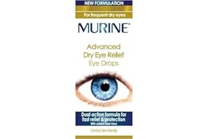 Murine Advanced Dry Eye Relief Eye Drops with a Dual Action Formula for Fast Acting, Lasting Relief and Protection from Dry Eyes, 10 ml