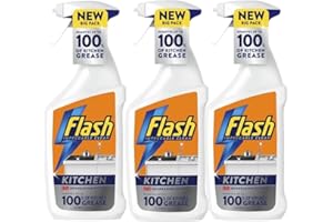 SARAS FLAVOURS OF ASIA Kitchen Cleaning Spray 500ml (Pack of 3) | Powerful Degreaser & Multi-Surface Cleaner for Sparkling Results | Fresh Fragrance | Streak-Free Shine | Removes Up To 100% of Grease