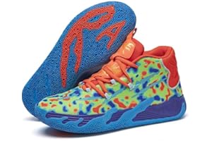 Bolognifi Unisex High-top Basketball Shoes, Non-Slip Rubber Outsole Ideal for Outdoor Training and Games