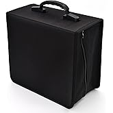 alavisxf xx CD Case, Holds 432 DVDs, Heavy Duty Zipper Storage Organizer for Car, Home, Office, Travel