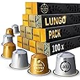 Lungo Taster Pack: 100 Nespresso Compatible Pods. Test-Winning Fairtrade Capsules