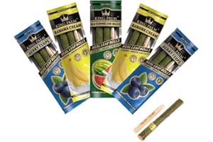GENERIC King Palm | 10 Flavoured Pre Rolled Cones | 5 Pouches Multipack (Slims) 1.5g - (3 Flavours Included)