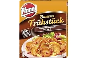Pfanni Kartoffelfertiggericht Bauern Frühstück Bratkartoffeln mit Speck & Ei 100% deutsche Kartoffeln 5x 400 g