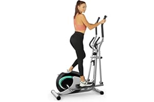 ‎THERUN THERUN Crosstrainer für Zuhause, Ultraleiser Kompakt Ellipsentrainer für den Heimgebrauch mit 8 Stufen magnetischer Widerstand, 6kg Schwungrad, LCD-Monitor, Telefonhalter