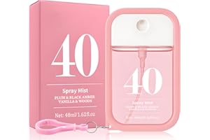 HENJUNU Parfüm Bodyspray Damen,48ml Fruchtiges Body Mist Mit Haken,Long Lasting Fragrance Spray,Hair and Body Fragrance Mist,Parfum Damen,Damenparfum Körperspray für Tägliches,Reisen,Pendeln,Gift for Women