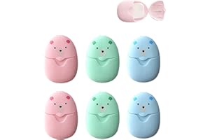 LWTSRP Sapone Carta, Monouso Portatili Saponette, Fogli di Sapone Portatili, Getta Portatile Mini Sapone, Sapone da Viaggio, per Sapone Portatile Smaltimento per Viaggi All'aperto (6)