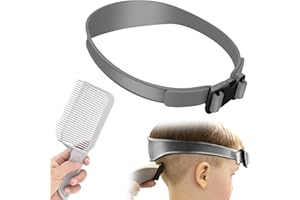 GMXJGZ 2Pcs Haarschneidekamm Haarschneide Schablone Haarschnittband Fade Kamm Haarschneide Hilfe Gebogenes Silikon Haarschnittband FriseurkäMme Haarschneide Gebogenes Haircut Fade Comb für Selbsthaarschnitte