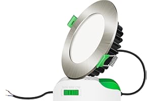 ALUSSO LED Einbaustrahler 230V Dimmbar 10W Spots Flach IP44 Deckenspots Warmweiß Neutralweiß Kaltweiß Einbauleuchten für Badezimmer Küche Wohnzimmer, 1 Pack