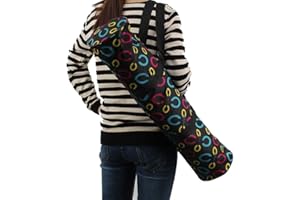 Veewon Portable Yoga Mat Bag Waterproof Backpack Shoulder Bag for Yoga, Pilates, Fitness, Exercise and Meditation (Black)