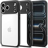 Spigen iPhone 17 Pro ile Uyumlu Kılıf Ultra Hybrid Sararmaya Dayanıklı Siyah Şeffaf Kapak - ACS10065 (Spigen TR Garantili)