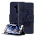 Produktbild Hülle Tasche für ASUS ZENFONE 3 ZE520KL,Aearl PU Lederhülle Flip Cover Handyhülle Schutzhülle Stand Magnetisch und Karte Halter für ASUS ZENFONE 3 ZE520KL + Bildschirmschutz - Schmetterling Blume Blau