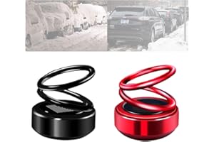 FLEDIMO AEXZR Portable Kinetic Mini Aromatherapy diffuser,AEXZR Mini Kinetic Aromatherapy diffuser,Aexzr Mini Aromatherapy diffuser,Auto Rotating Solar Double Ring Aromatherapy diffuser for Car… (A)