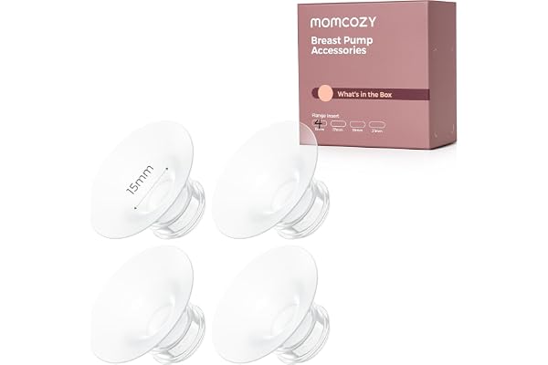 Momcozy Insert de bride 15 mm amélioré compatible avec momcozy M5/M6/M9. Accessoires de rechange d'origine pour tire-lait M5/M6/M9, 1 pièce (15 mm)