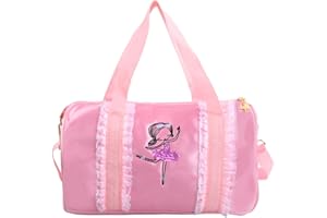 Azonelife Borsa da Ballo Rosa per Ragazze, Danza Classica Ballet con Tracolla Regolabile, Palestra Sport per Ballerina Bambini