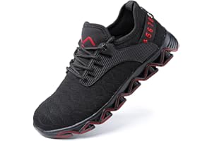 Hitmars męskie trampki - buty sportowe - lekkie buty do biegania - wygodne sportowe - oddychające - antypoślizgowe - beżowe - czarne - białe - niebieskie - czerwone - białe - rozmiar 36-48