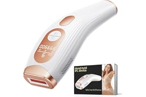 BLISSKY Laser Hair Removal Device, 9 Energy Level, 999,900 Flashes, 600NM High Efficiency IPL Hair Removal Device at Home,IPL Hair Removal for Women, Men, Face, Bikini Line and Body