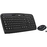 Logitech MK330 Wireless Keyboard and Mouse Set, Multimedia Keys, Liquid Spill Resistant, 10 m Usage Distance, Turkish