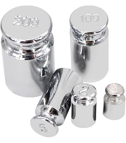 Kalibratiegewicht, 17 stuks precisiekalibratiegewichten, roestvrij staal, kalibratiegewichtenset voor digitale sieraden, weegschaal, laboratorium, 1 g, 2 g, 5 g, 10 g, 20 g, kalibratie, gram