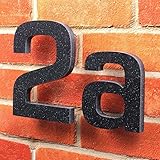 Hausnummern in Quarz Steinoptik