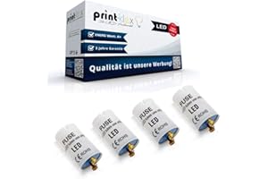 PRINT-KLEX GMBH & CO.KG Lot de 4 démarreurs LED pour tube fluorescent LED T5 G5 / T8 G13