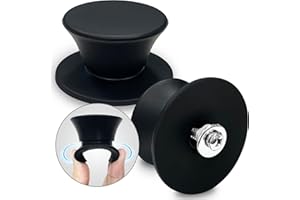 Walfos Confezione da 2 manopole di ricambio universali in silicone, resistenti al calore, lavabili in lavastoviglie, senza BPA, ideali per pentole e padelle da cucina