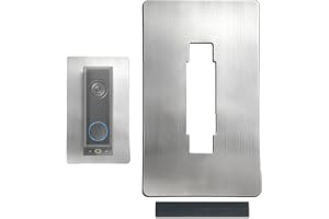 Skärm i rostfritt stål för Eufy Video Doorbell E340 – väggplatta lämplig för Eufy videotörklocka E340, S330, 2K HD, C31, C30