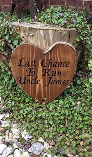 Dreamy Homes Personalised least chance to run heart pageboy/flower girl sign