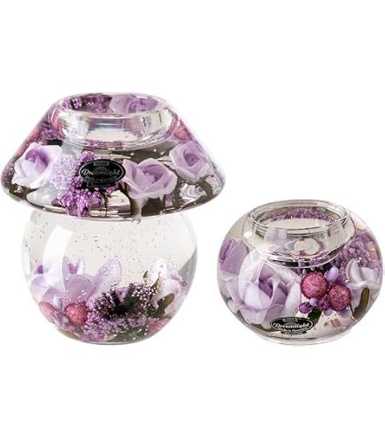 GILDE Dreamlight LED Teelicht „Winter Story“ – 14,5 Cm Hohe Glas-Dekoleuchte