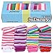 juDanzy Girl Stripes baby leg warmers 4 pack in pinks & purple for babies, toddlers and children