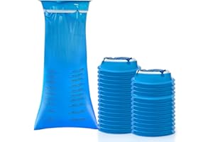 AMSGANK 30 Piezas Bolsas de Vómito de Viaje, 1000 ml Bolsas Vómitos de Alta Densidad a Prueba de Fugas para Automóviles y Viajes, Mujeres, Hombres, Niños y Adultos (Azul)