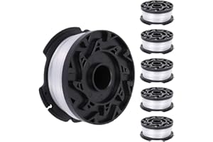 MaYuLa 6Pcs Black and Decker Strimmer Spool Line Reflex Strimmer Replacement Spool for ST5530-GB GLC3630L20-GB STC1820PC-GB BESTA530-GB BESTA525-GB