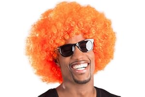 Boland - Perruque bouclée pour adultes, Coiffure courte en cheveux synthétiques, Perruque pour le carnaval, Halloween et JGA, Accessoires pour les déguisements de carnaval