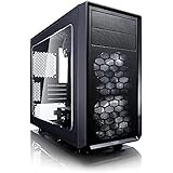 Fractal Design Focus Mini G - Mini Tower Computer Case - mATX - High Airflow - 2X Fractal Design Silent LL Series 120mm White