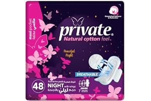 Private Sanitary Pads Maxi Pocket Night, 48 Pads
