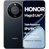 HONOR Magic8 Lite Smartphone, Pantalla AMOLED de 6,79 Pulgadas, Triple Resistencia IP68/IP69K, bater&iacute;a de 7500 mAh, c&aacute;mara de