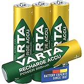 Varta Ready2Use Rechargeable Battery, Pre-Charged AAA Micro Ni-Mh Battery, Pack of 4, 800 mAh, Rechargeable without Memory Ef