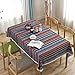 Produktbild NQING Tischdecke Aus Baumwolle Und Leinen Tischdecke Aus Baumwolle Und Leinen Mit Böhmischen Streifen Im Ethnischen Stil A 140x250cm