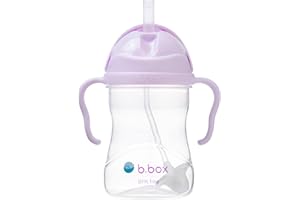 b.box Tazza con Cannuccia | Bicchiere con Cannuccia Bambino | Coperchio Scorrevole, Cannuccia Ponderata, Antigoccia e Ergonomica | Senza BPA, Lavabile in Lavastoviglie | 6+m | 240 ml