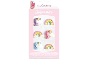 SCRAPCOOKING 6 decoraciones de azúcar - Unicornio