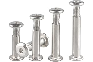 SHUNCHG 10pezzi Vite per mobili Raccordo, Viti di Collegamento M4x20mm Acciaio Inossidabile A2 V2A, Viti di Collegamento per Mobili, Armadi, Tavole di Legno,Allen Slotted