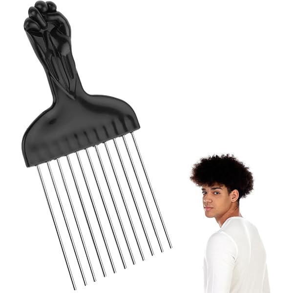 Lamoda Afro Kamm – Rosa, 6 Cm, Mit Langen Breiten Zähnen, Perfekt Zum Entwirren