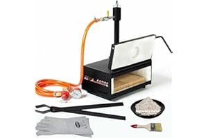 DEVIL-FORGE Forge à Gaz Propane modèle DFHS1+1D/2.8” avec 1 Porte 1 Brûleur DFP (80.000 BTU) pour Couteliers, Maréchaux-Ferrants et Forgerons, Fabrication Couteaux de fers à cheval, Forgeage Métaux