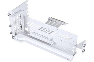 Phanteks Premium PCIe Gen 5 Vertical GPU Bracket, DRGB, with PCIe 5.0 riser cable - 220mm, Bianco