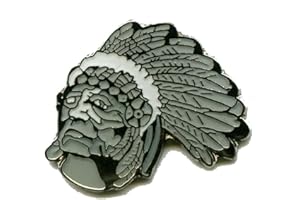 HEGIBAER Indian chief native americans uSA métal button broches pins épingle écussons 281
