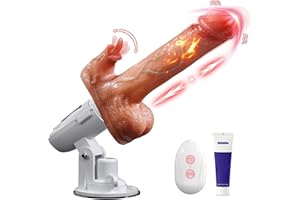 Tagnaff Dildo Realista, Vibradorador Mujer Juguetes Eróticos para Pareja Sexuales con 8 Empuje, Juguetes Sexuales Consoladores.. para Mujer con Vibración, Vibrador Mando Distancia Consolador Dildos