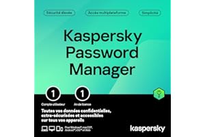 KASPERSKY LAB Kaspersky Password Manager | Nombre d'appareils illimité | 1 Compte Utilisateur | 1 An | Windows/Mac/Android/iOS | Code d’activation – Envoi par Email